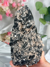 Black Chalcedony and Stilbite Petals I