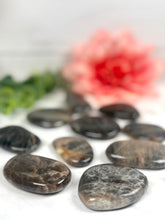 Black Moonstone Flat Stone