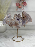 Pink Amethyst Bat Carving A10017