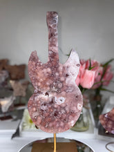 Pink Amethyst Guitar Carving A10208