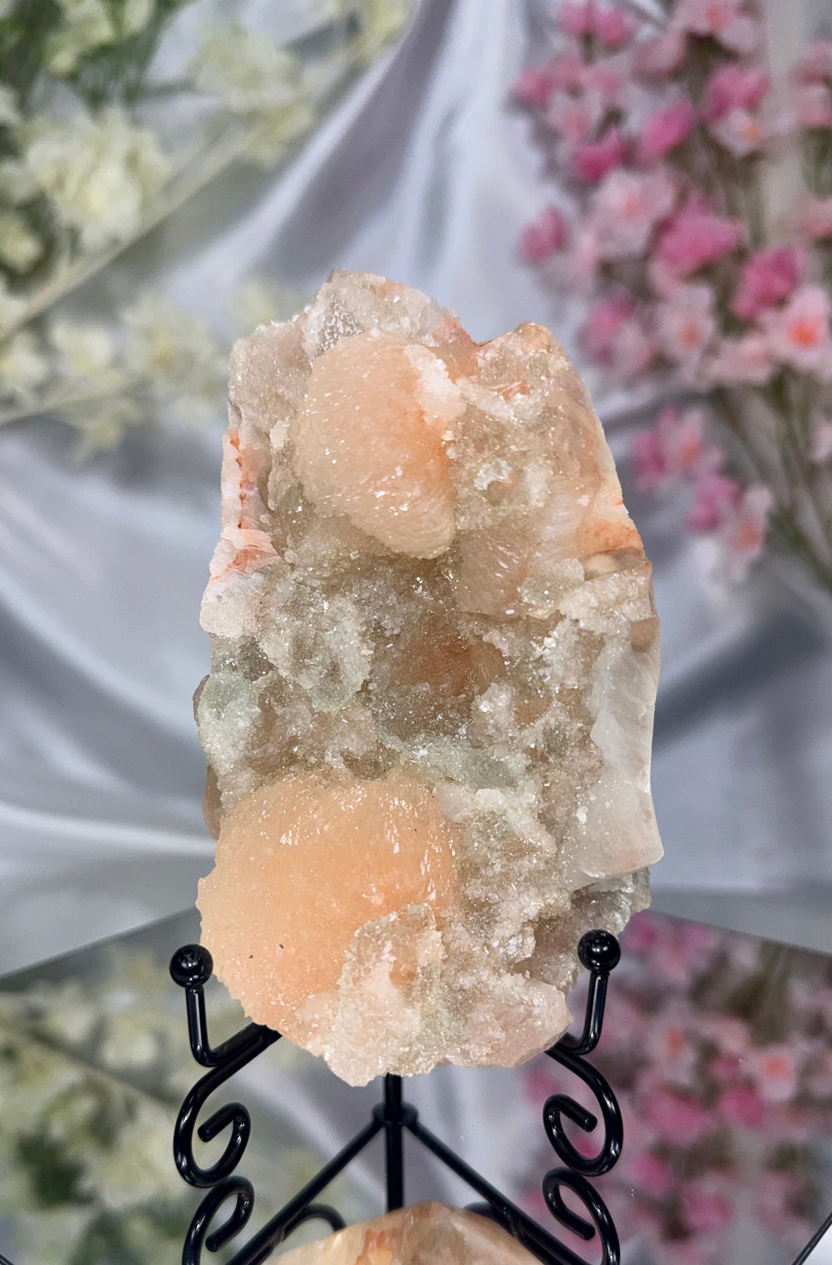 Sugar Coated Green Apophyllite with Stilbite
