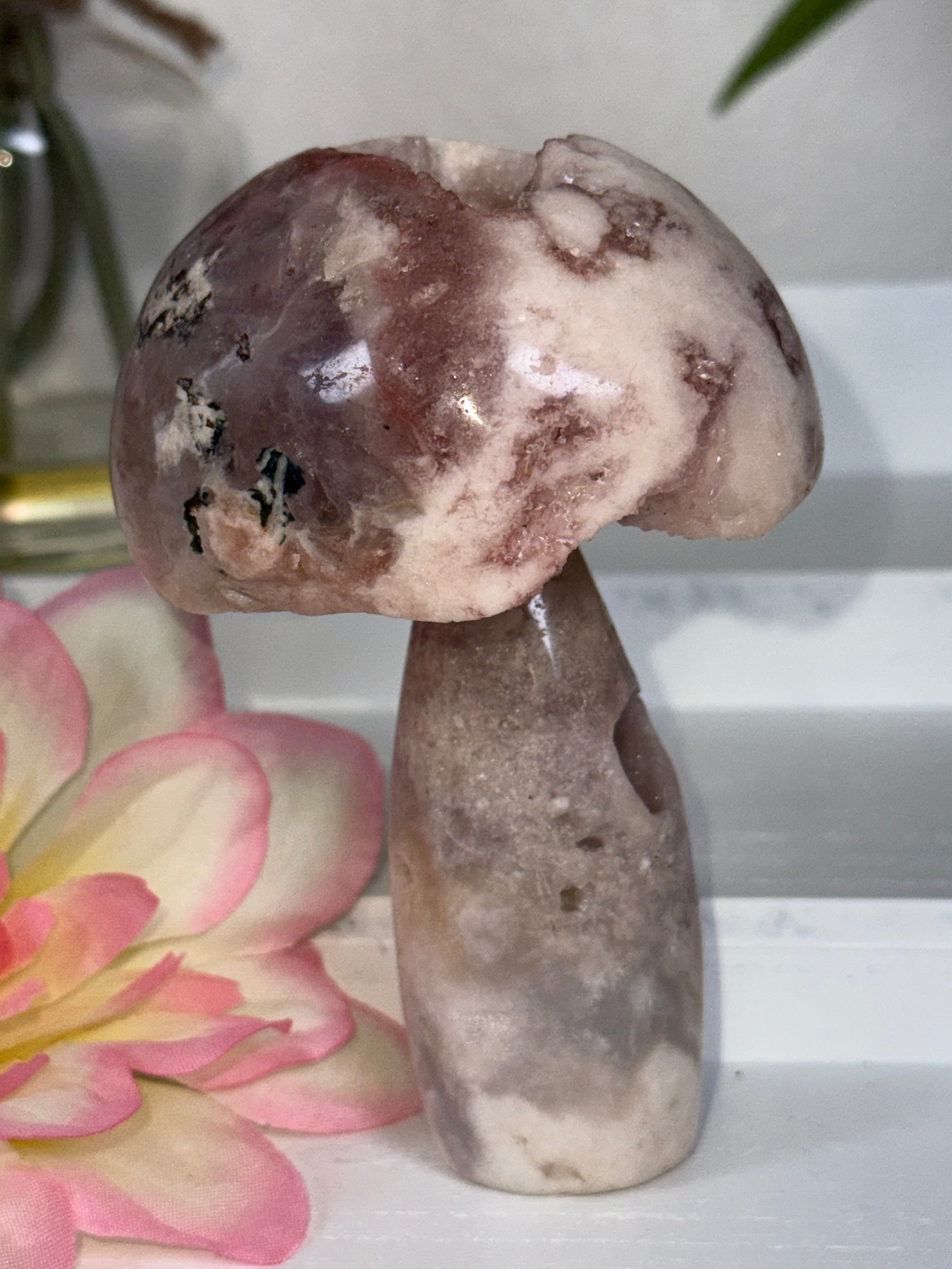 Pink Amethyst Mushroom A10047
