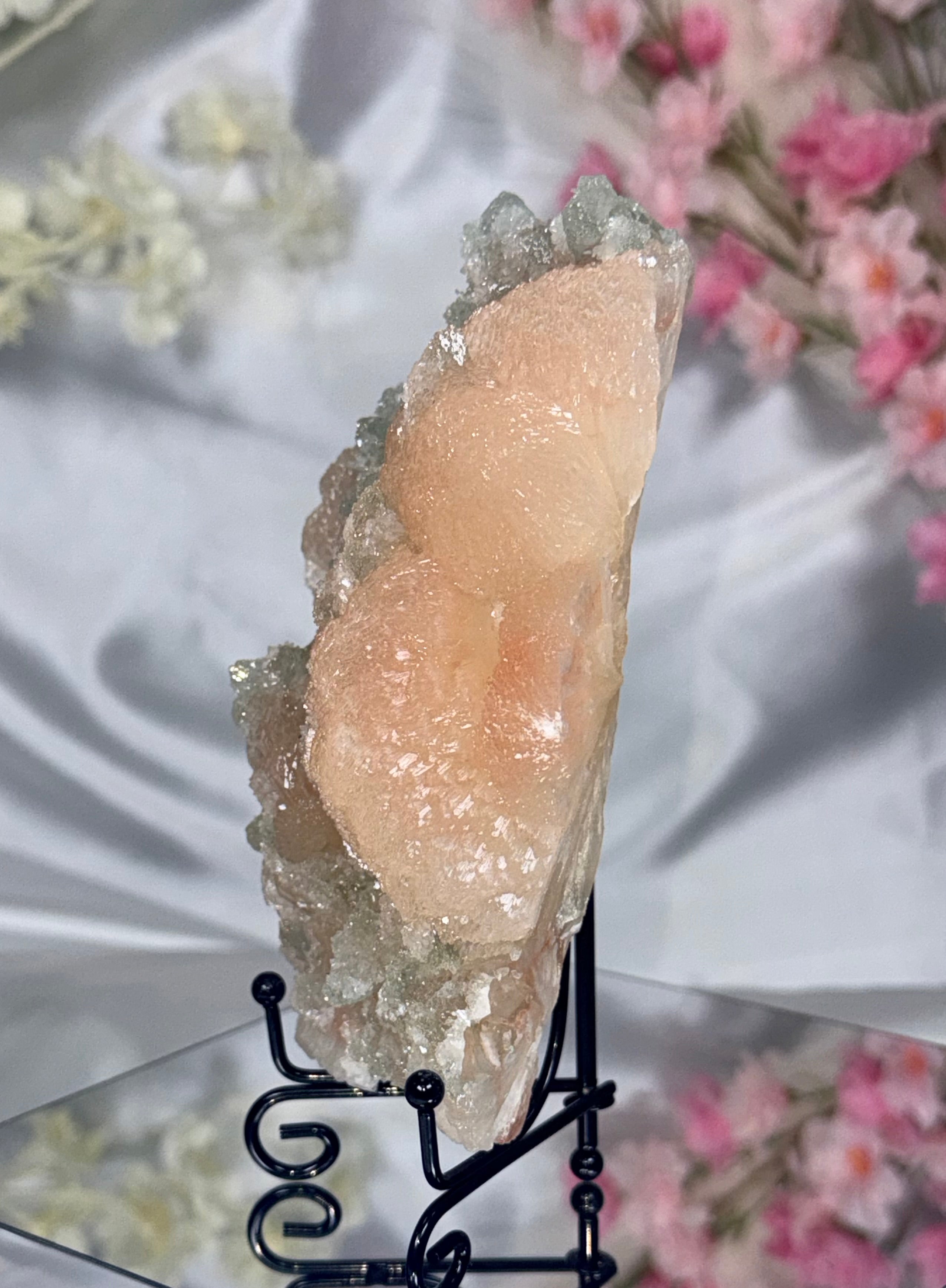 Sugar Coated Green Apophyllite with Stilbite