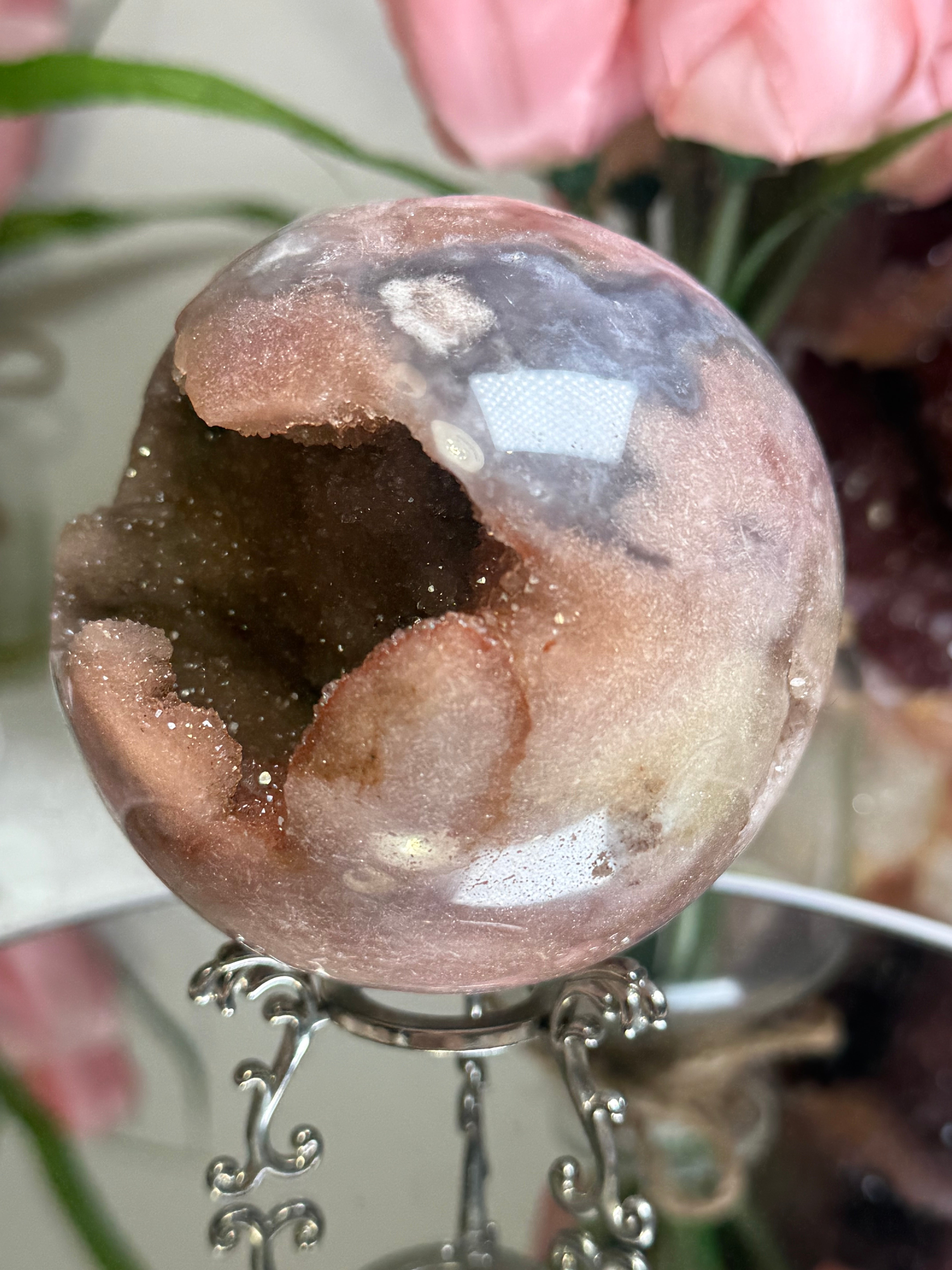Pink Amethyst Sphere