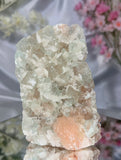 Sugar Coated Green Apophyllite with Stilbite