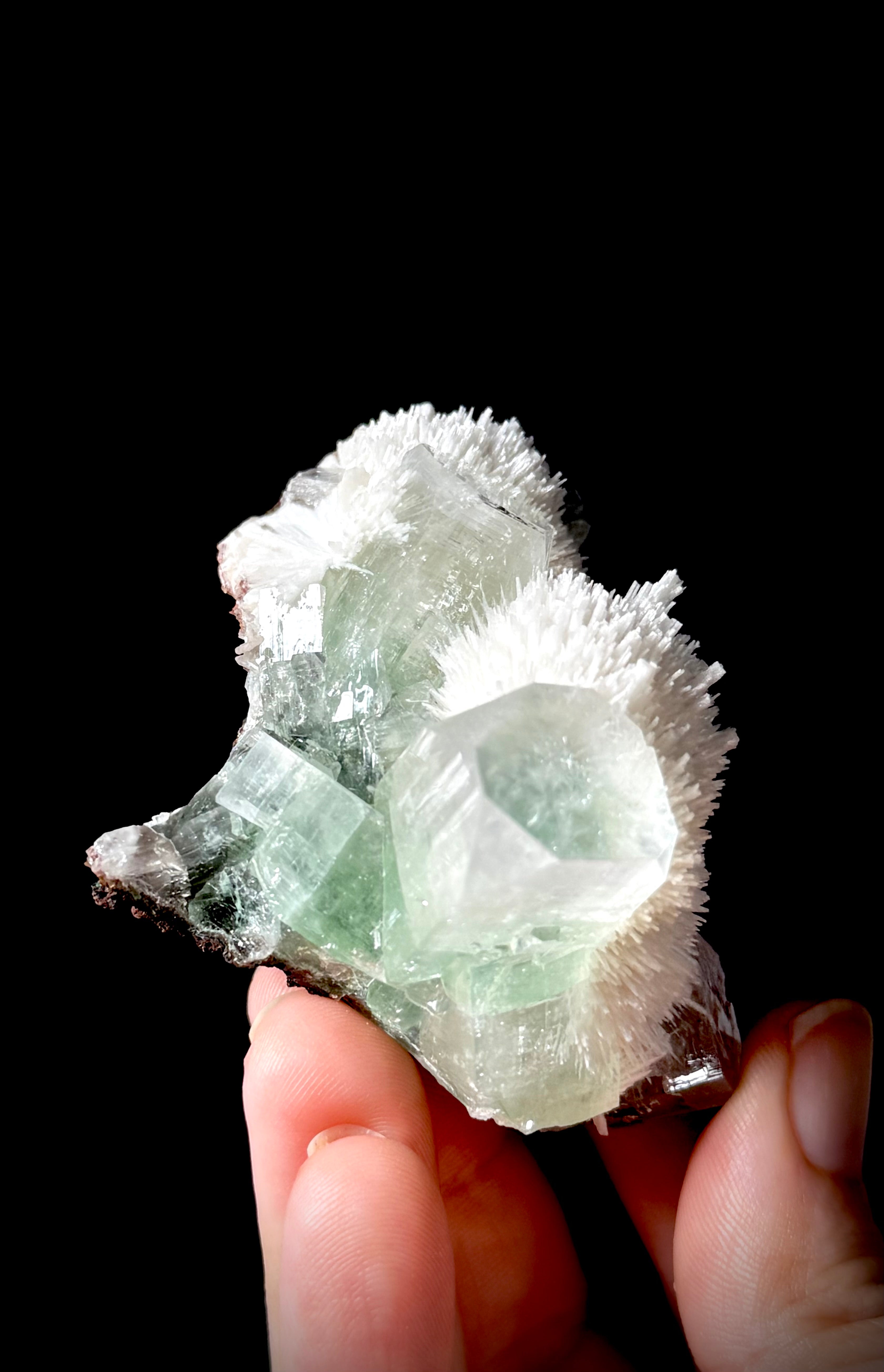Green Apophyllite and Mordenite S8