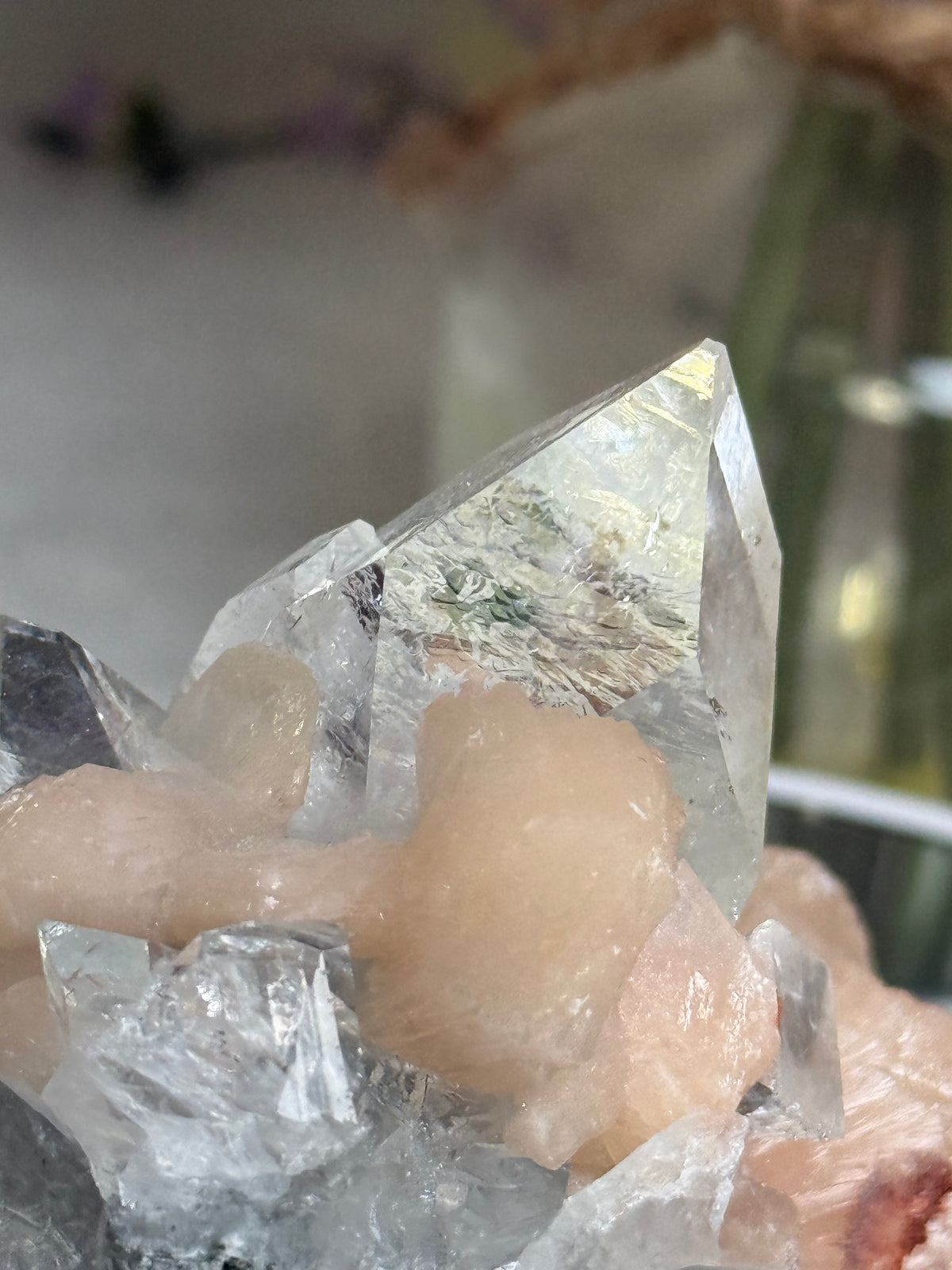Diamond Apophyllite Peach Stilbite 5.005