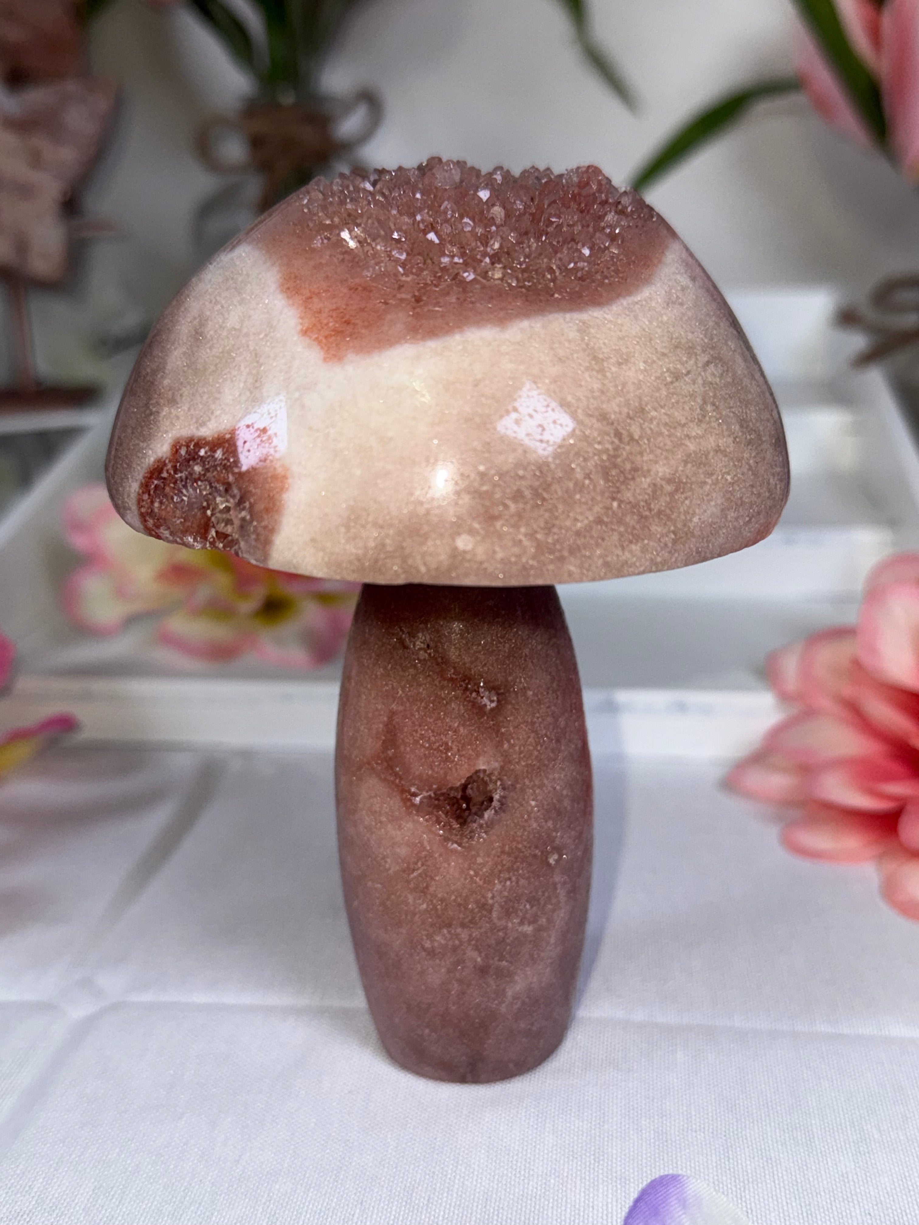 Pink Amethyst Mushroom A10050