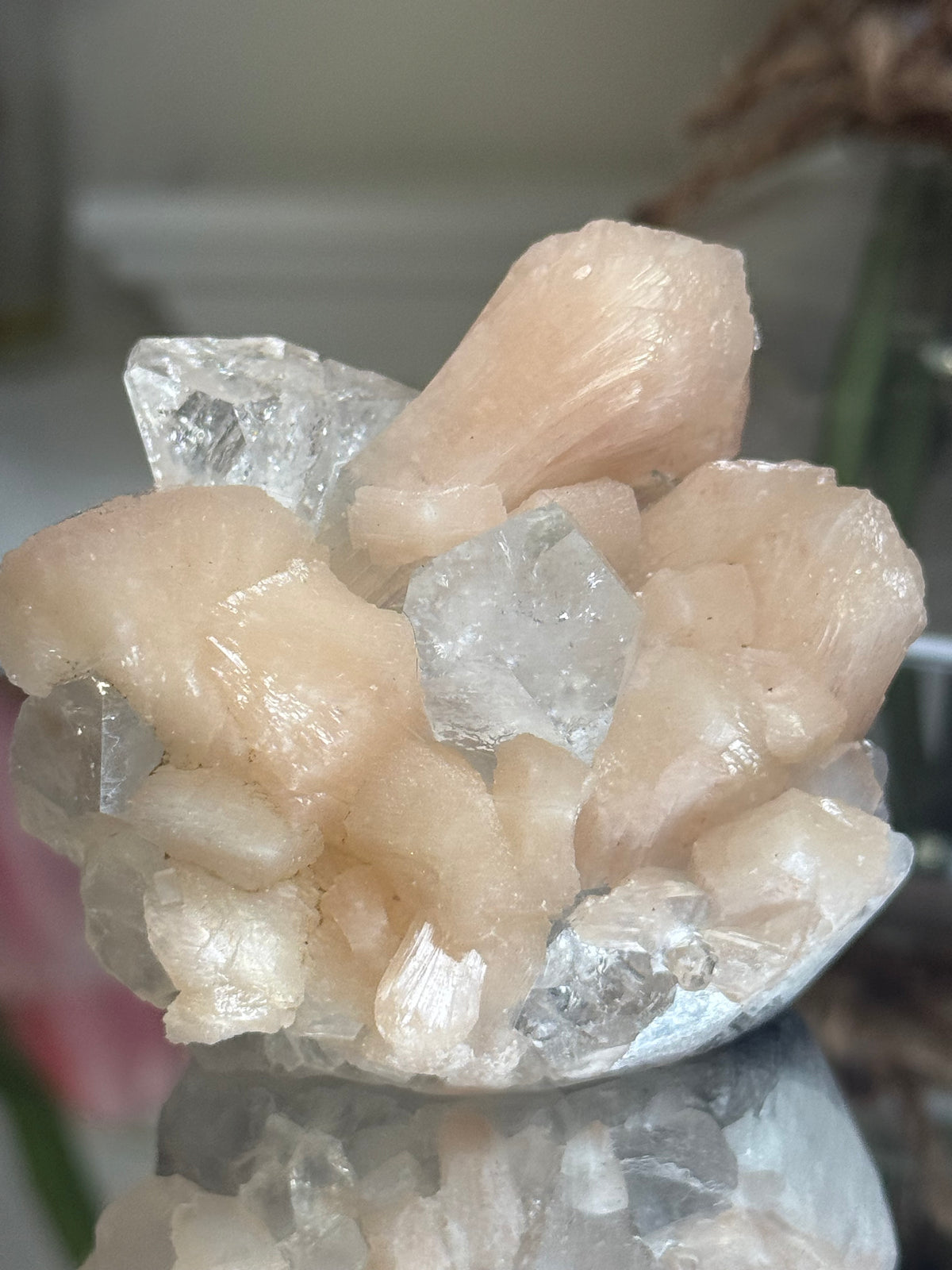 Diamond Apophyllite Peach Stilbite 5.023