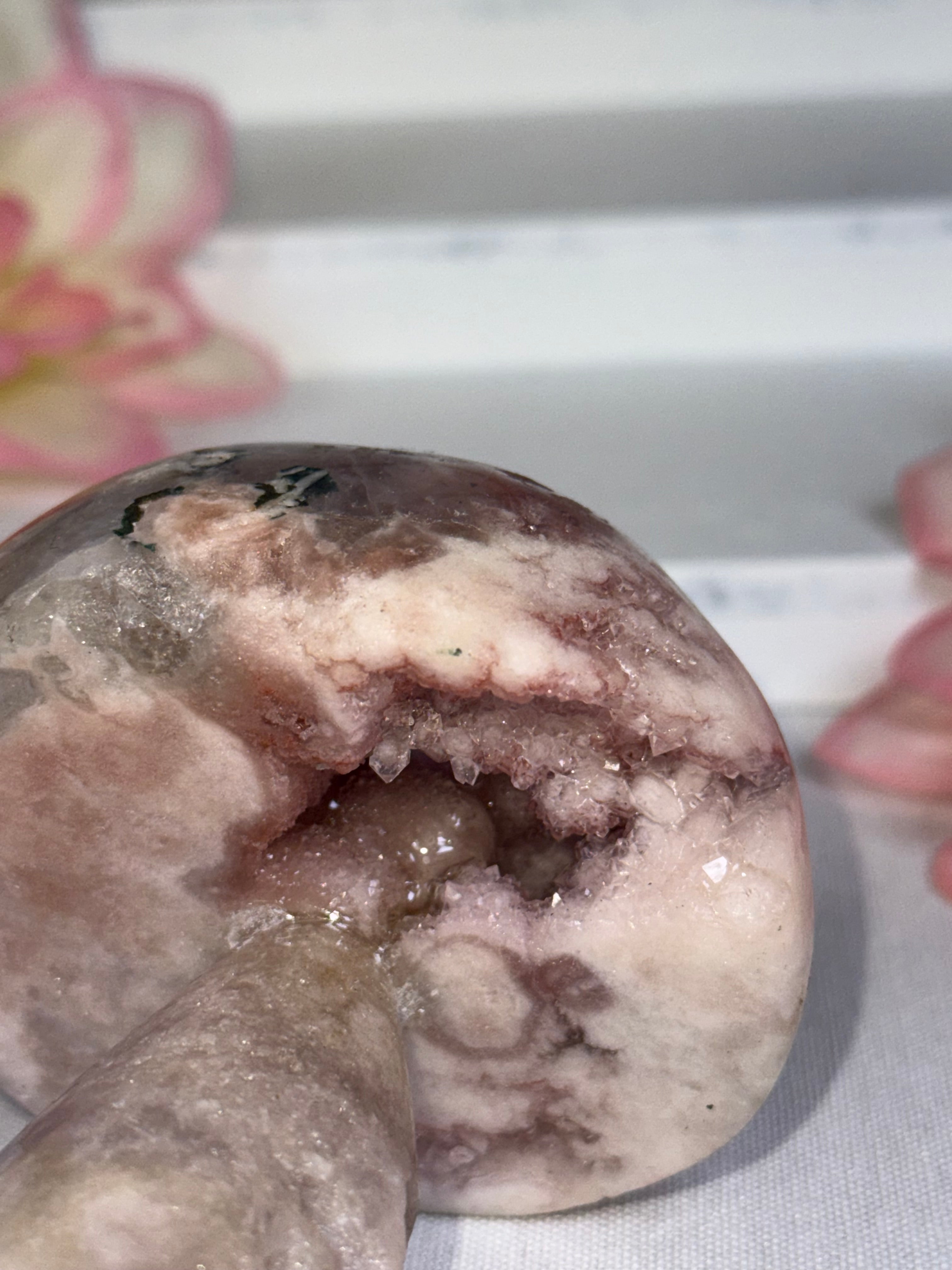 Pink Amethyst Mushroom A10047