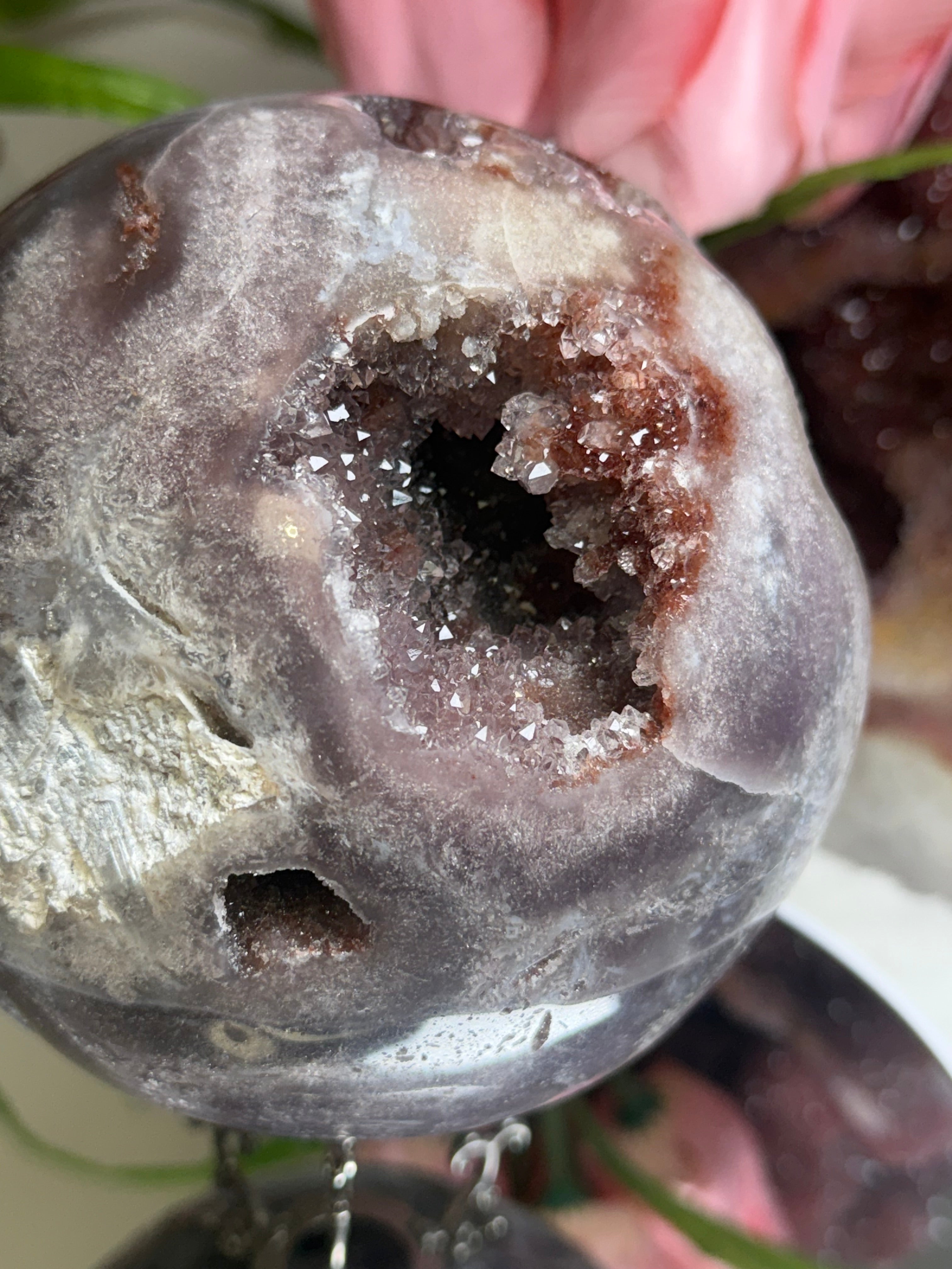 Pink Amethyst Sphere