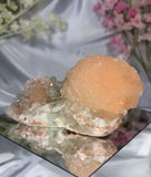Sugar Coated Green Apophyllite with Stilbite