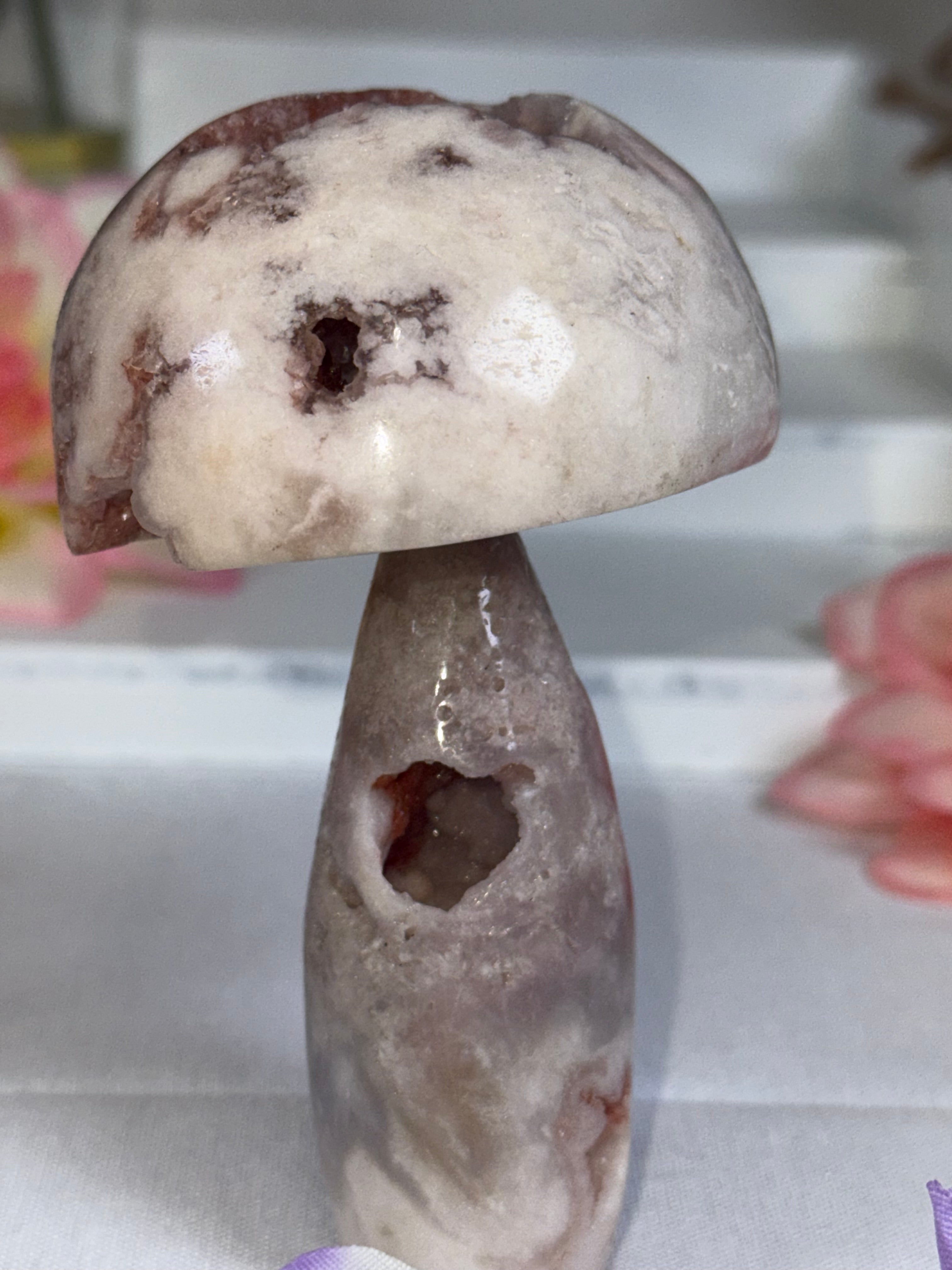 Pink Amethyst Mushroom A10047