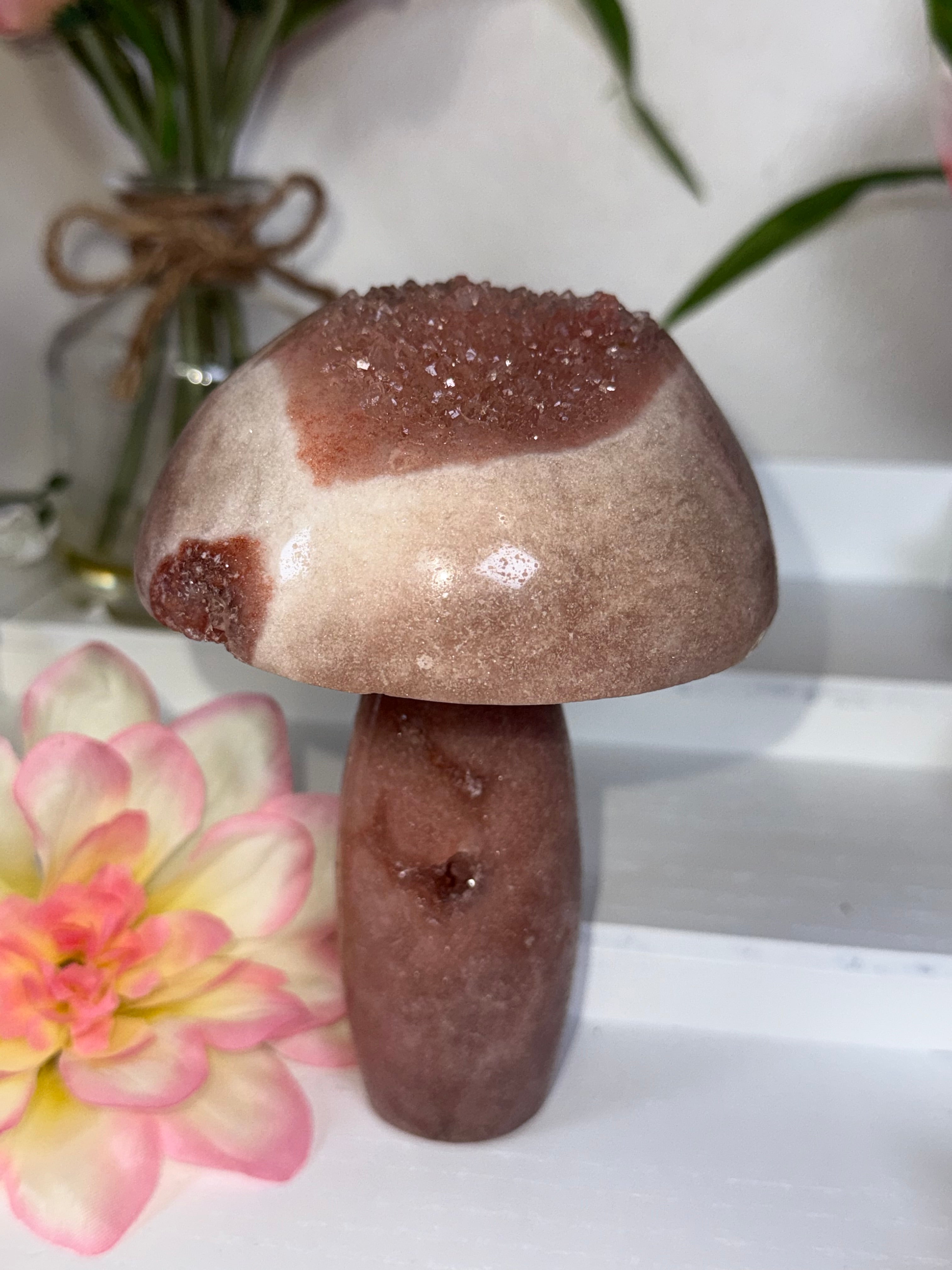 Pink Amethyst Mushroom A10050