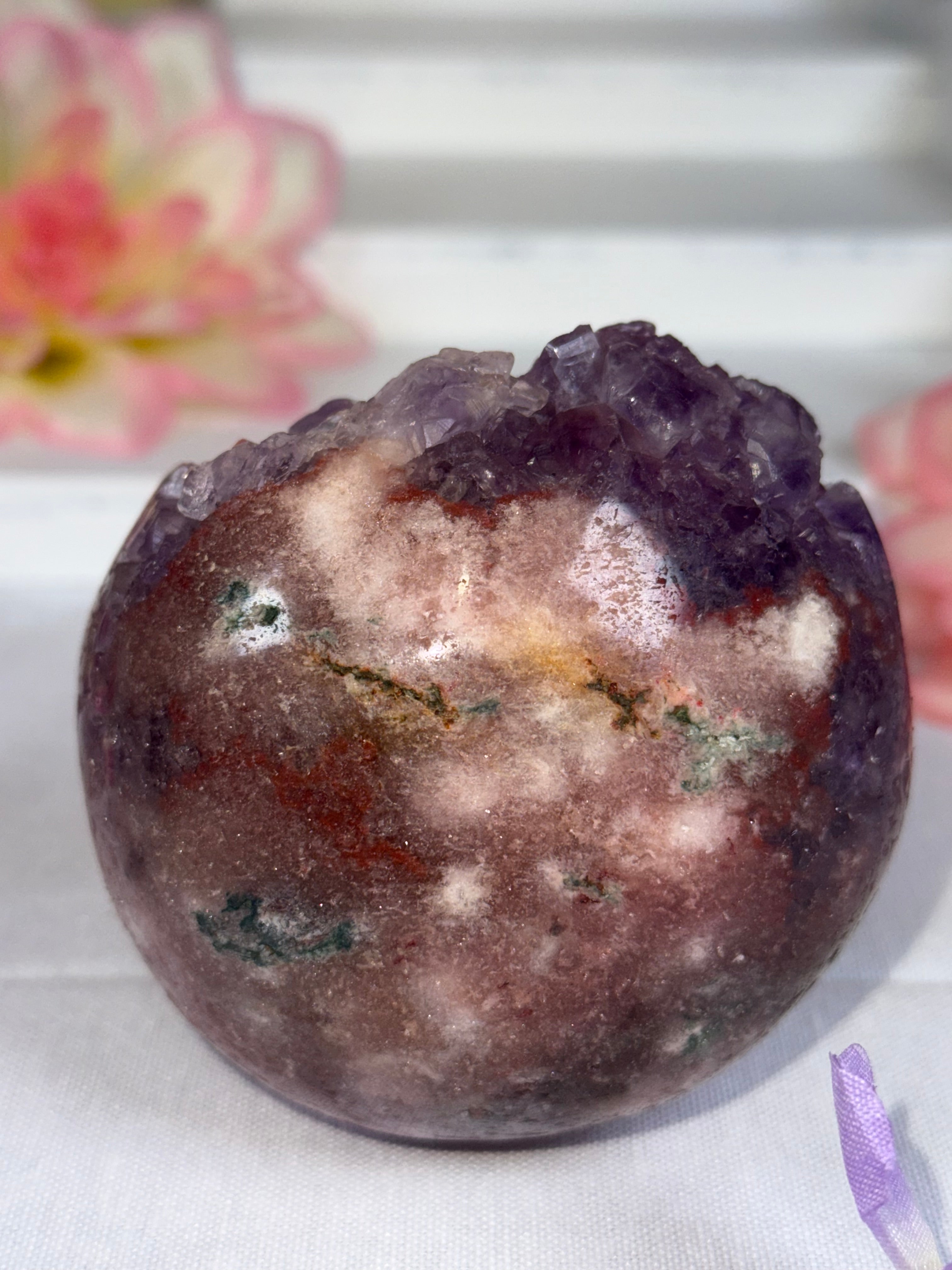 Pink Amethyst Mushroom A10048