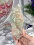 Sugar Coated Green Apophyllite with Stilbite A