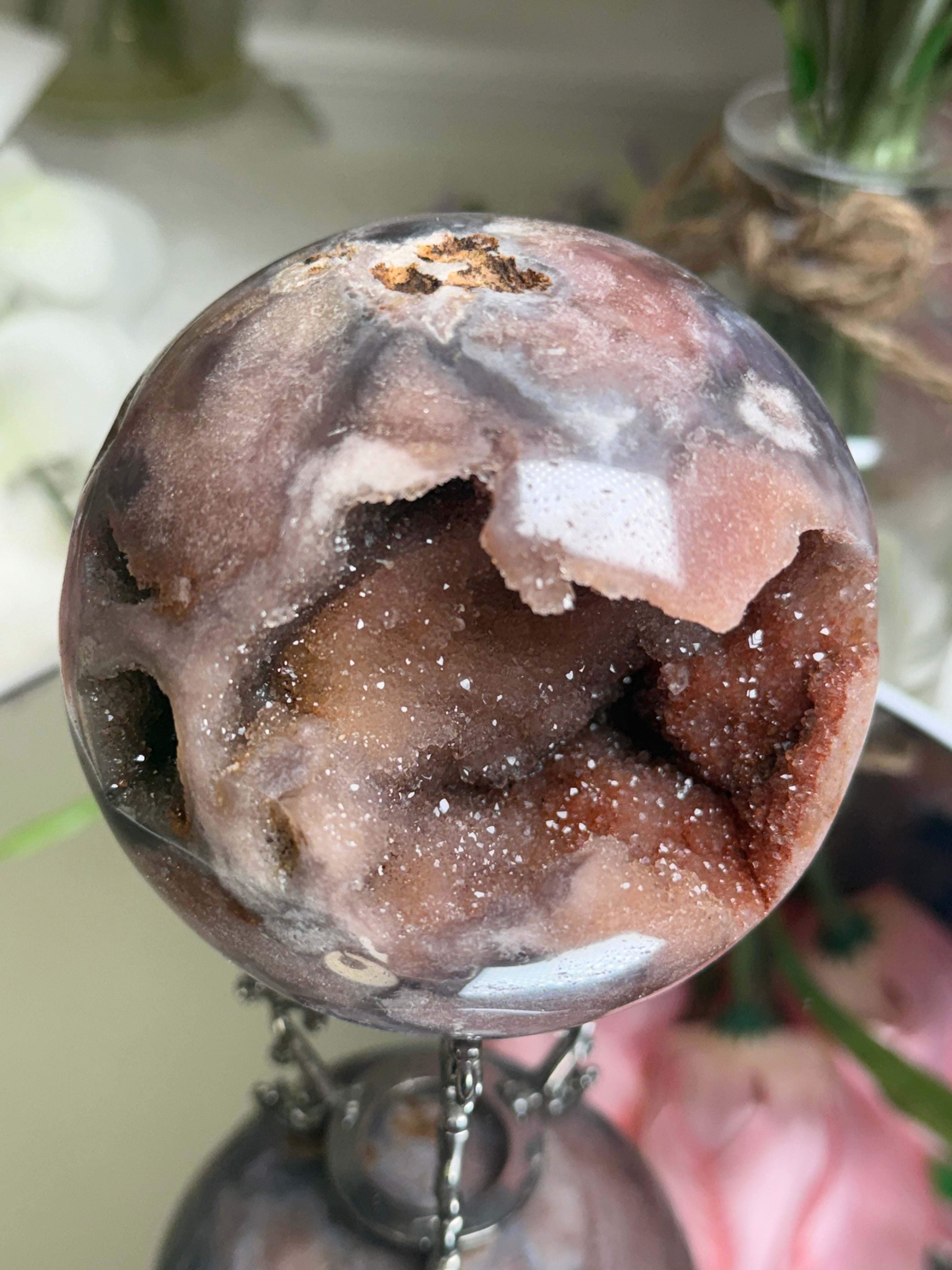 Pink Amethyst Sphere