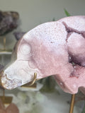 Pink Amethyst Dolphin Carving