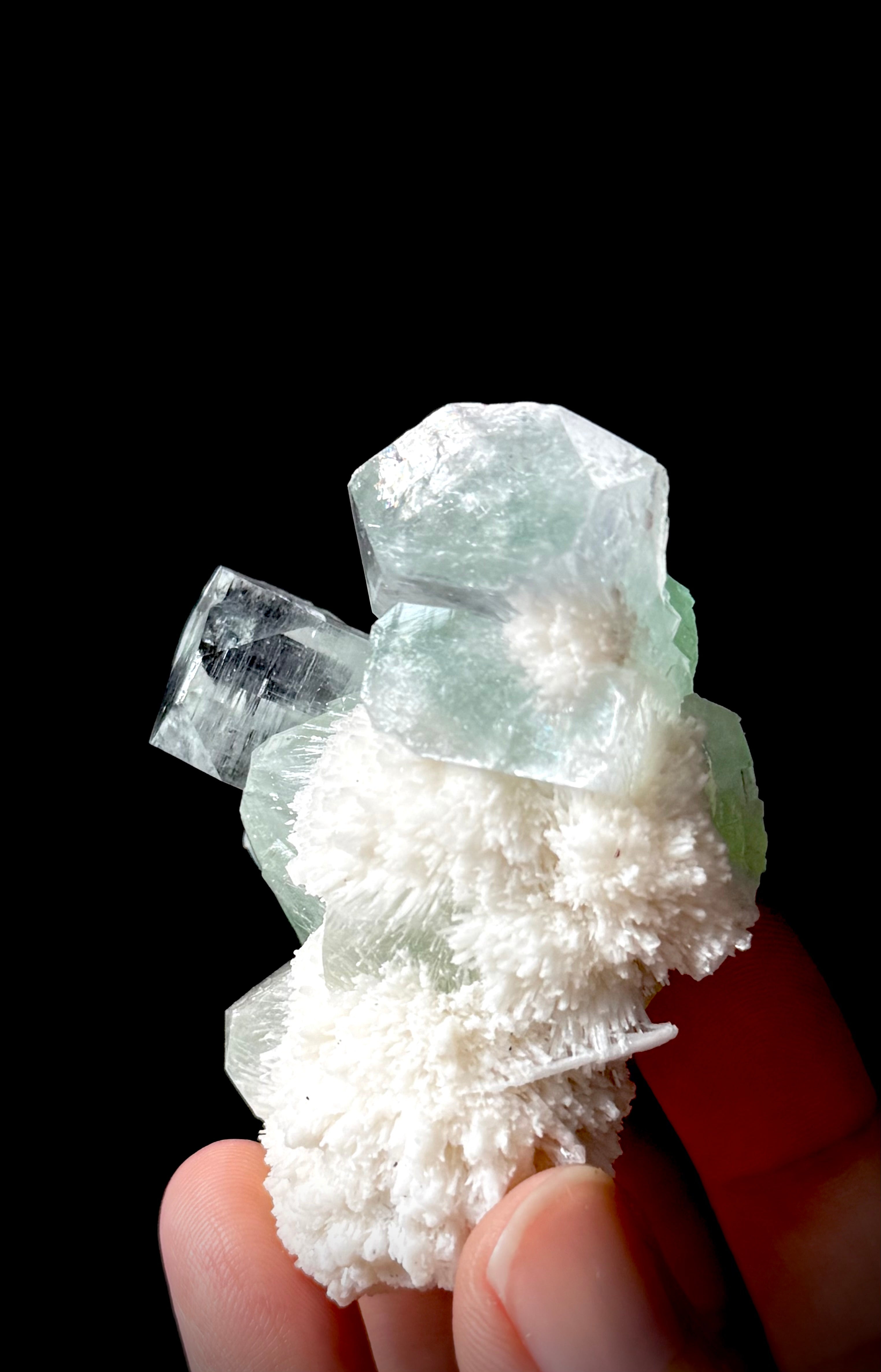 Green Apophyllite and Mordenite S7