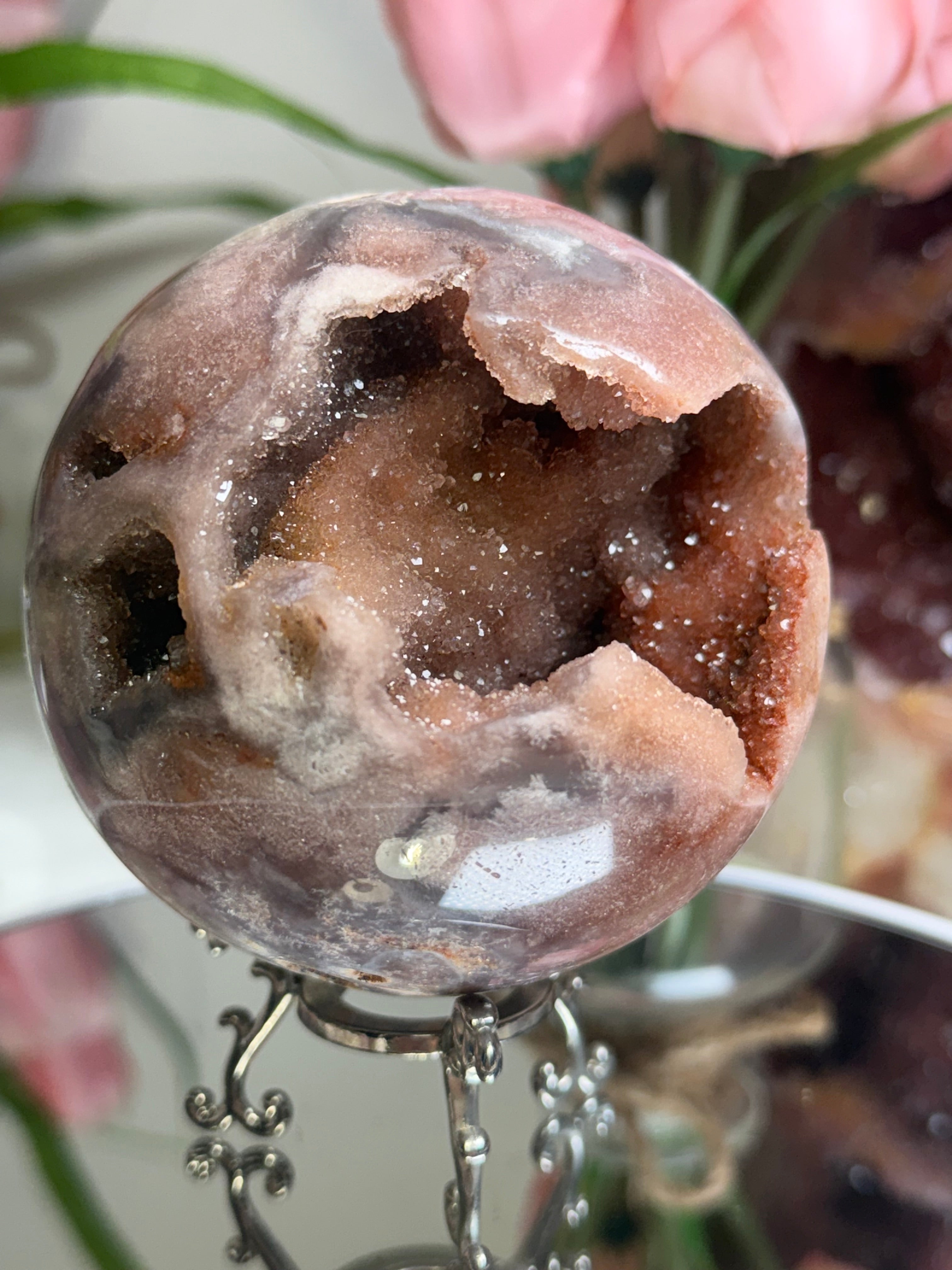 Pink Amethyst Sphere