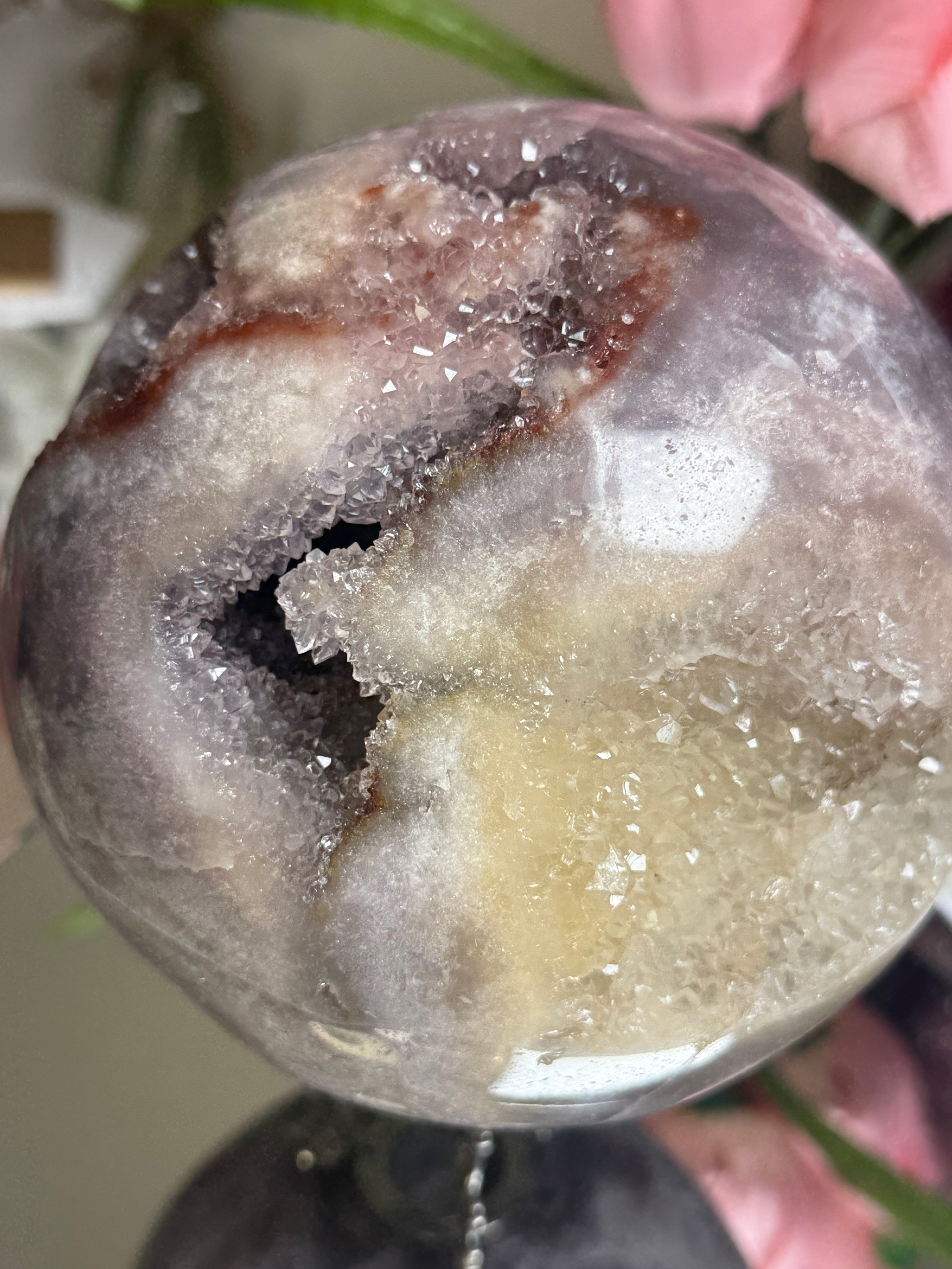 Pink Amethyst Sphere