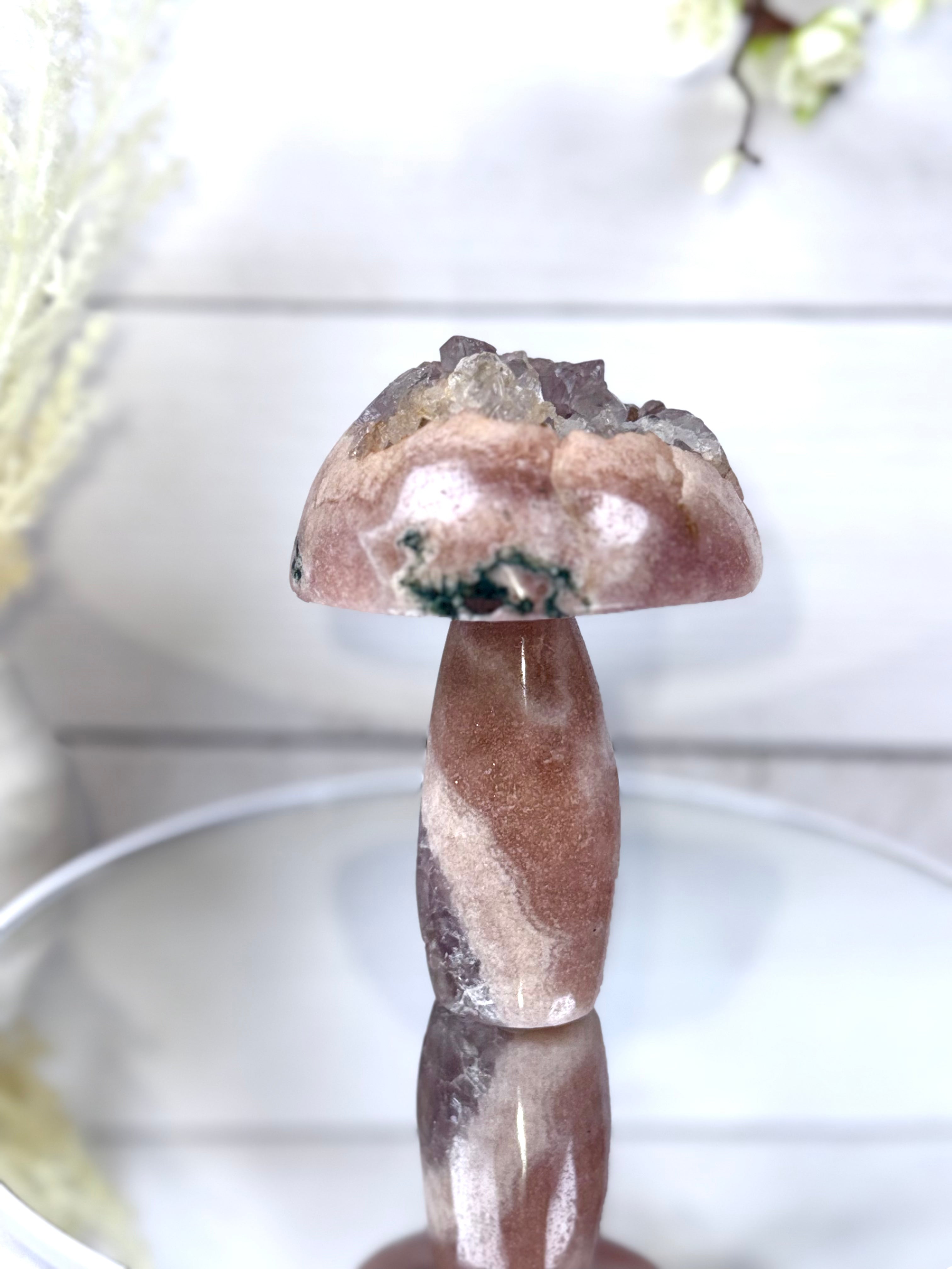 Pink Amethyst Mushroom A10090