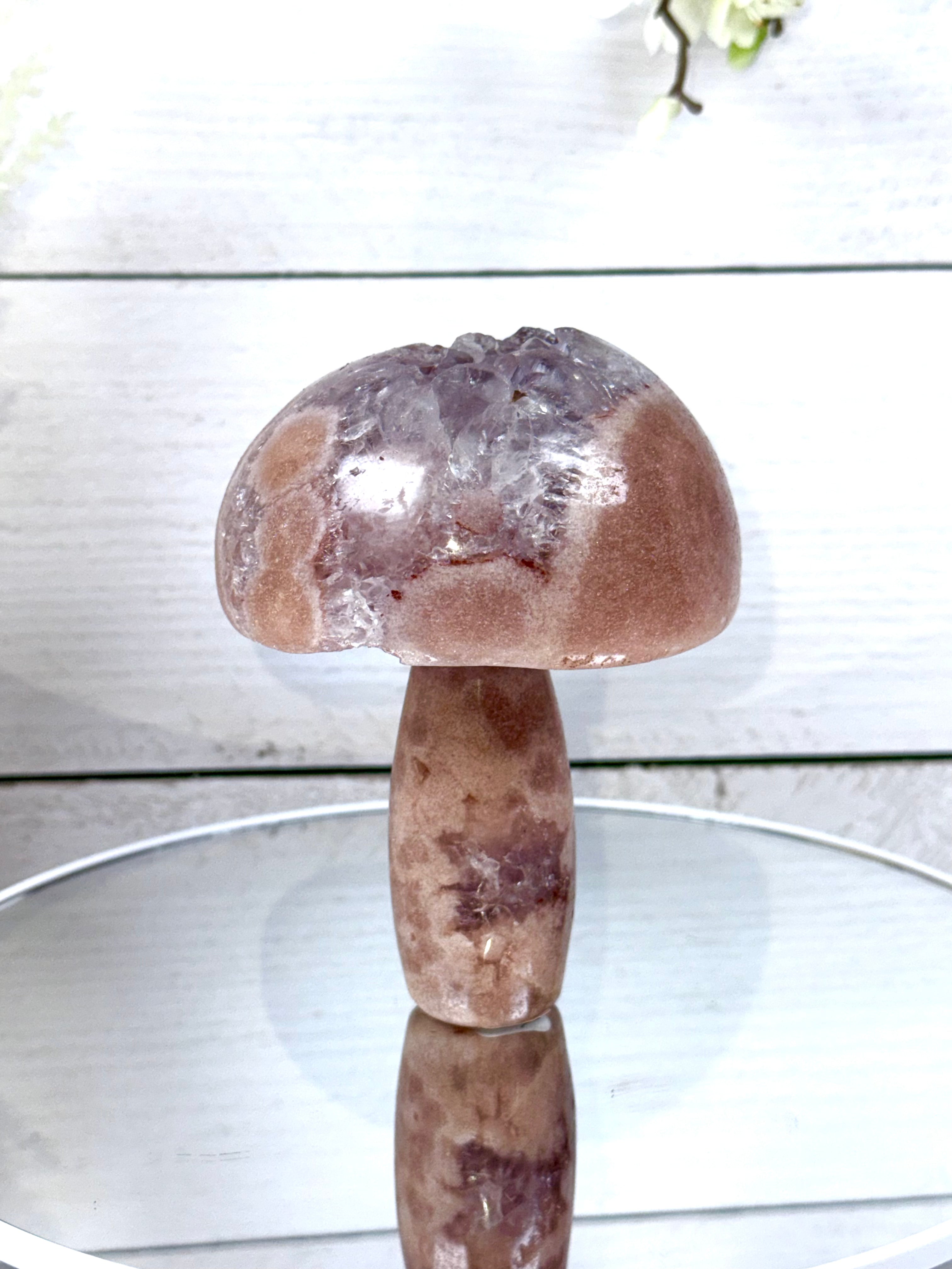 Pink Amethyst Mushroom A10096
