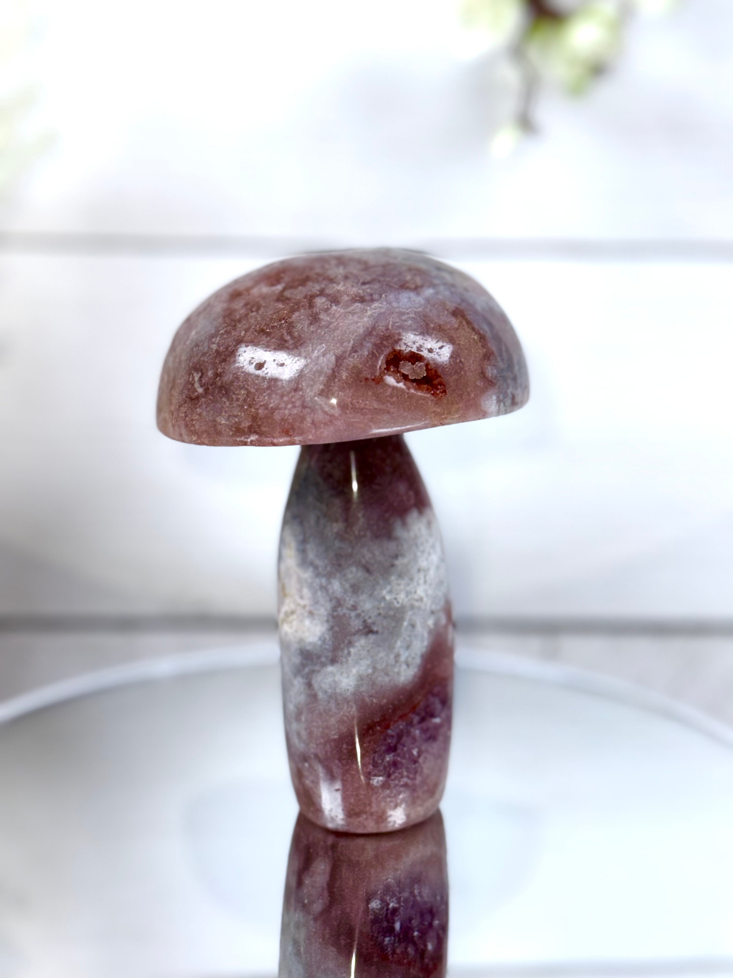 Pink Amethyst Mushroom A10092