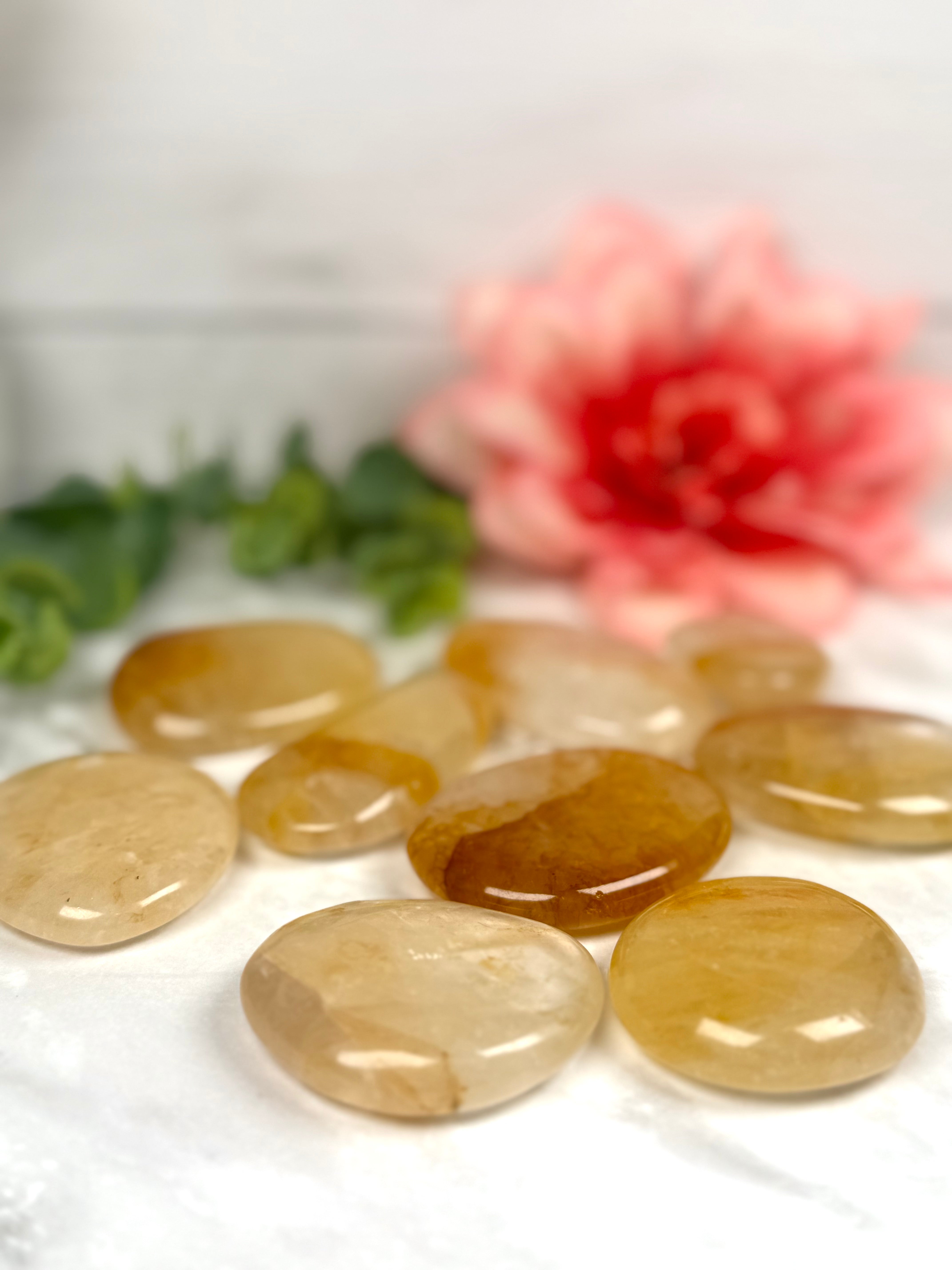 Hematoid Quartz (Golden Healer) Flat Stone