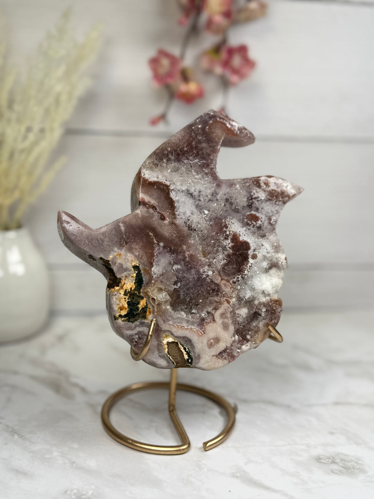 Pink Amethyst Pumpkin Carving A10003