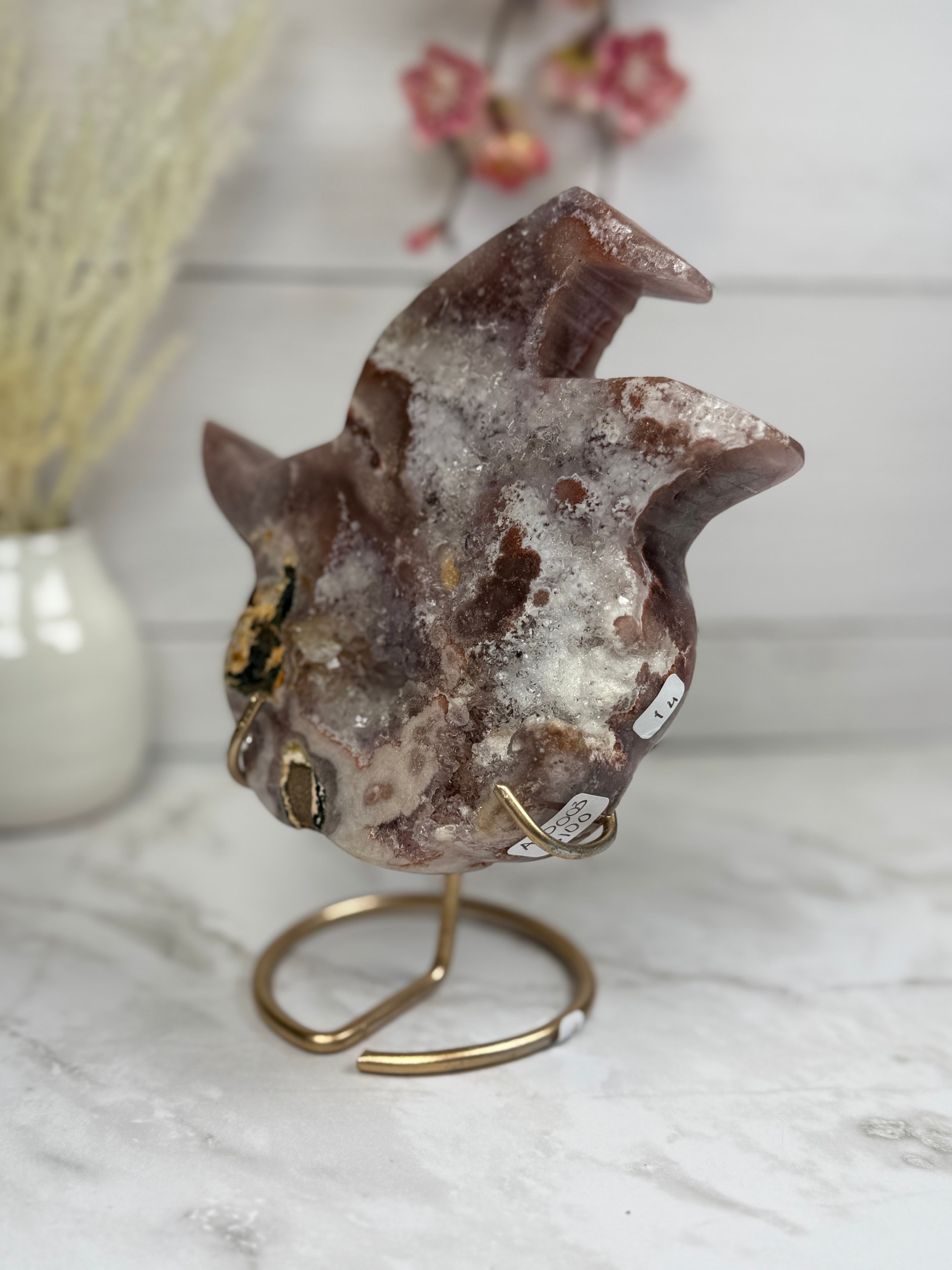 Pink Amethyst Pumpkin Carving A10003