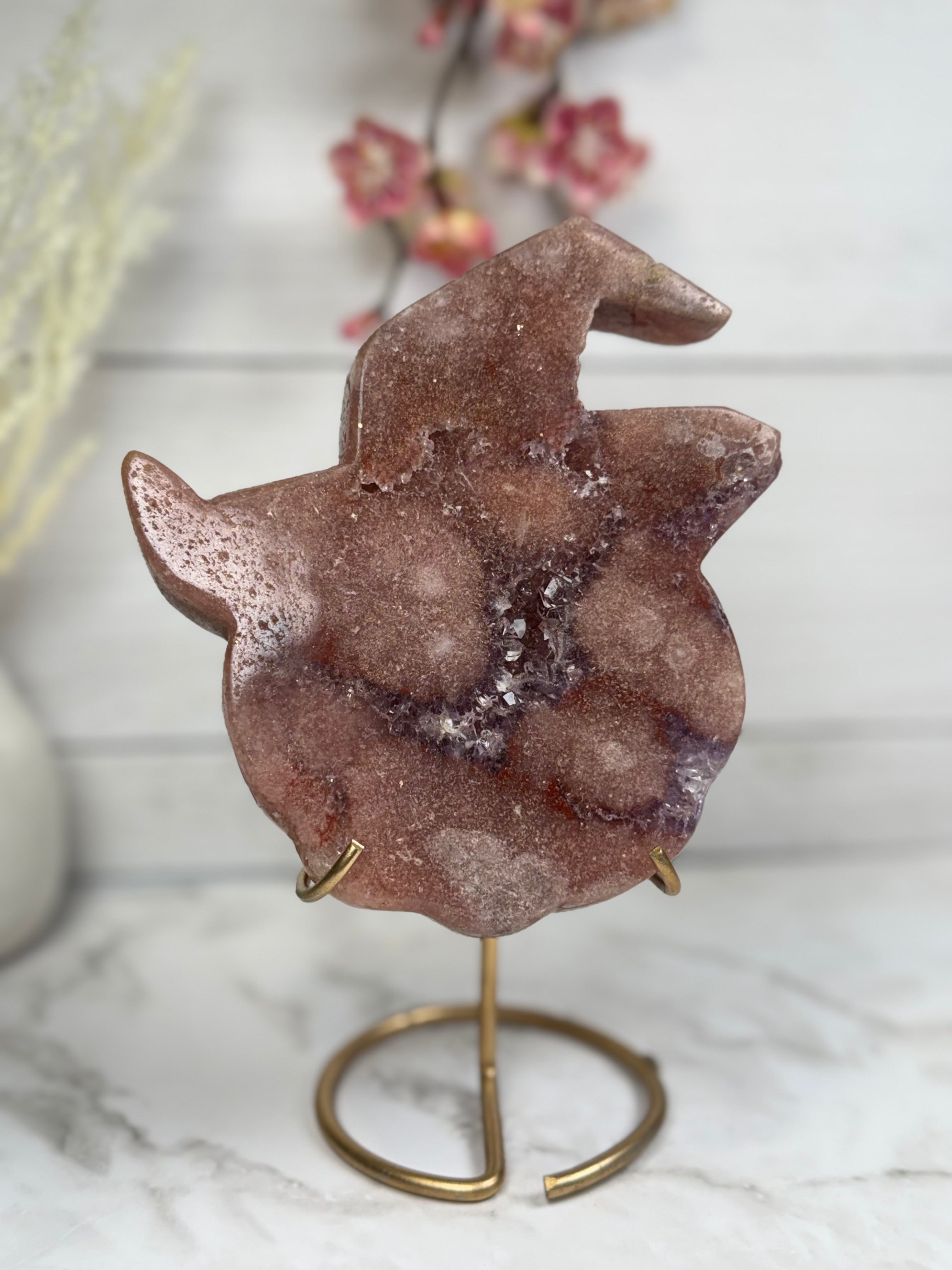 Pink Amethyst Pumpkin Carving A10001