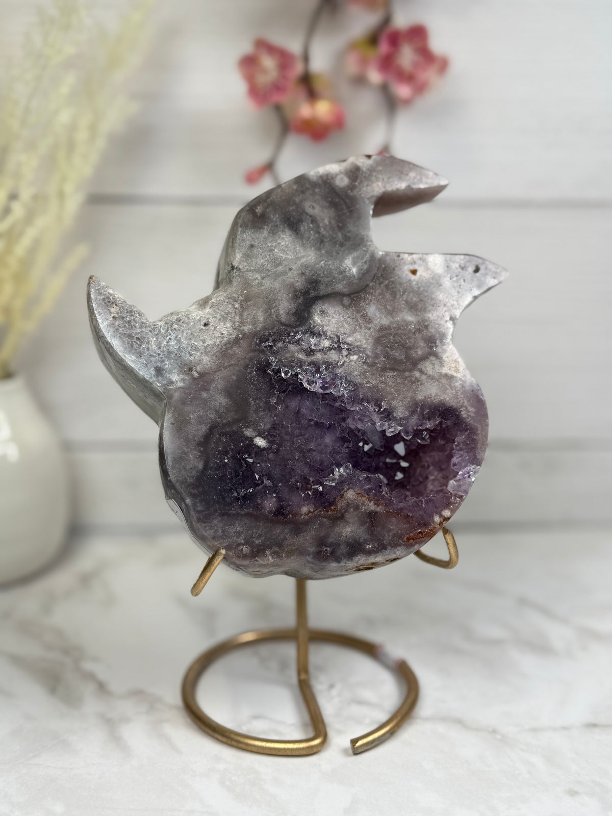 Pink Amethyst Pumpkin Carving A10000