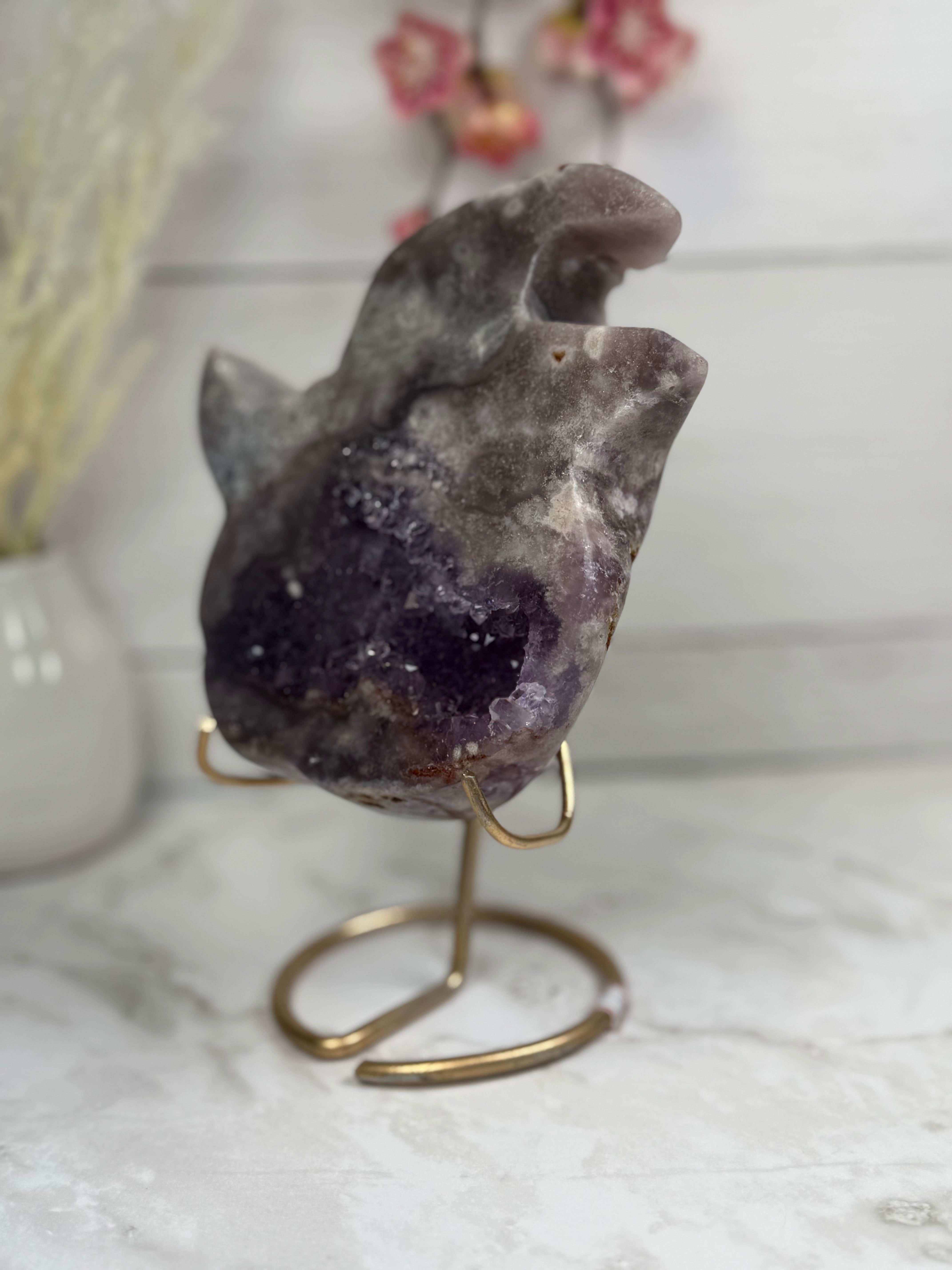 Pink Amethyst Pumpkin Carving A10000