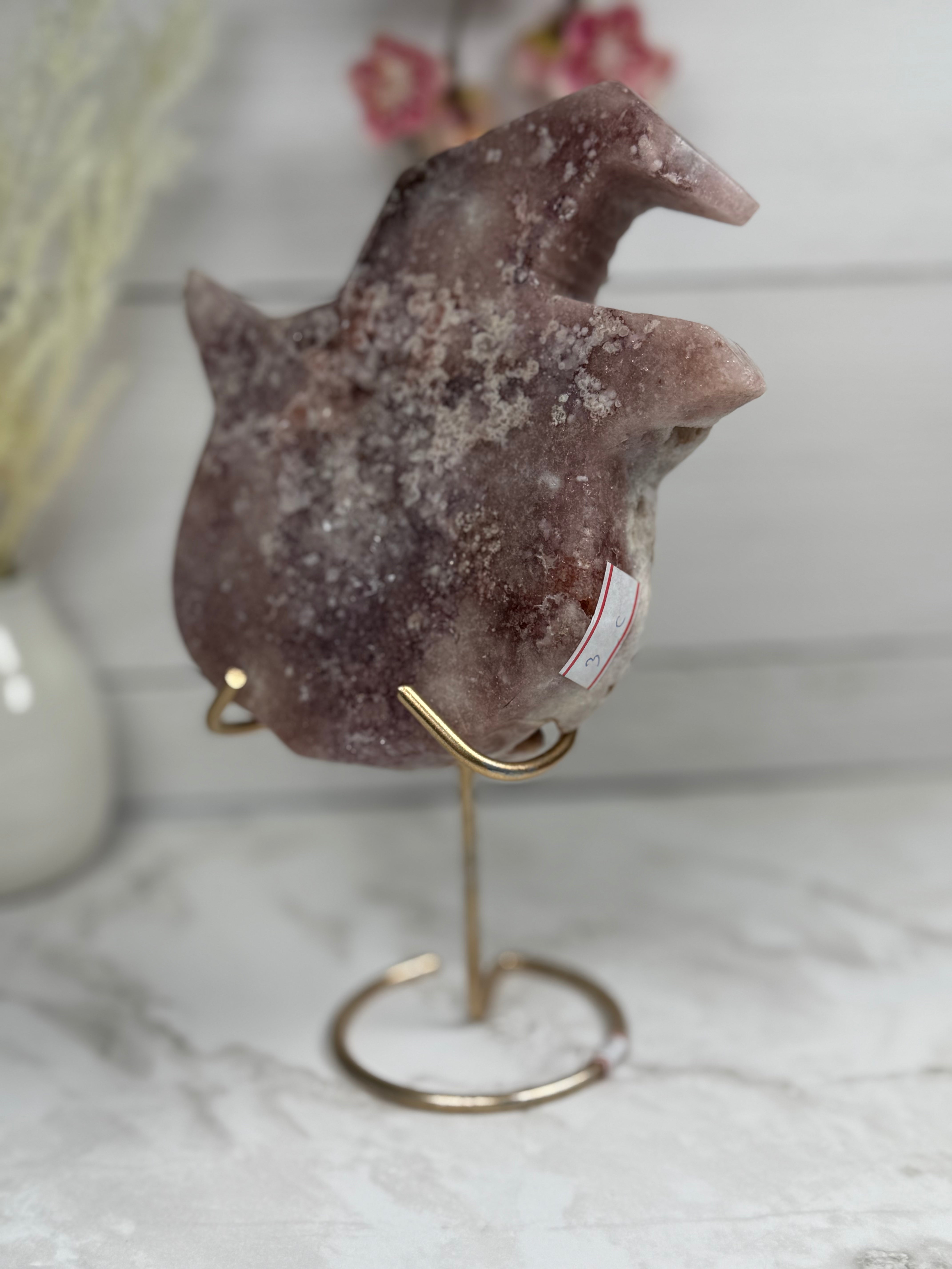 Pink Amethyst Pumpkin Carving A10011