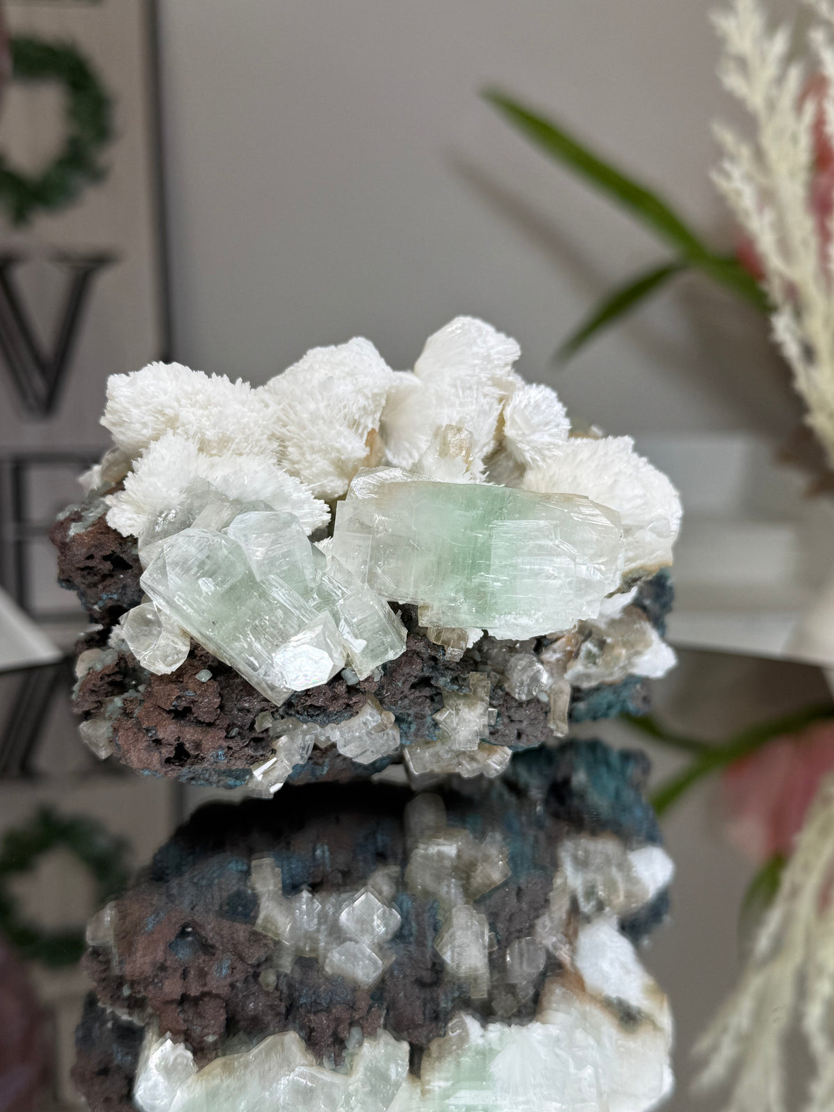 Yellow and Green Zoned Apophyllite with Mordenite