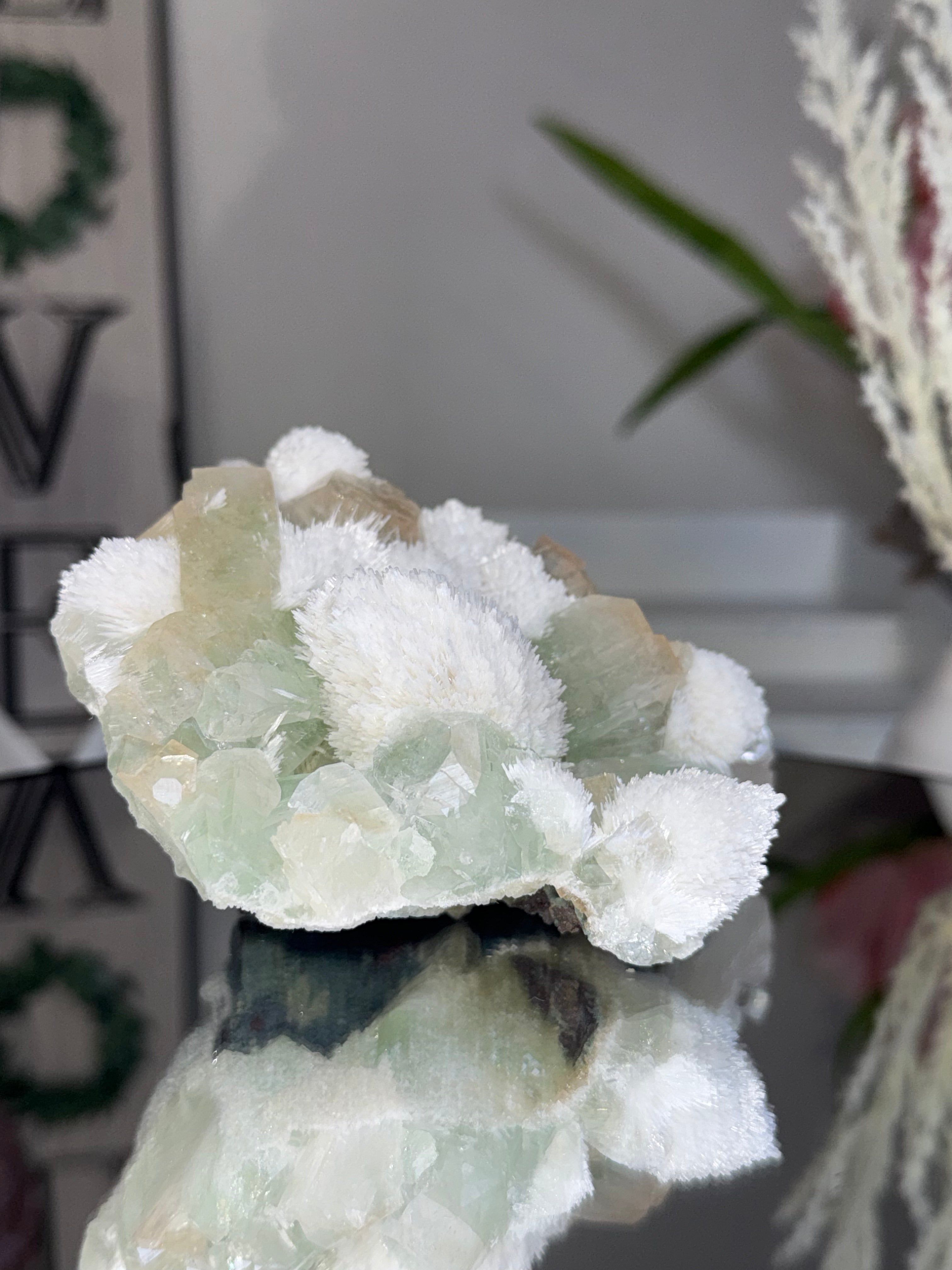 Yellow and Green Zoned Apophyllite with Mordenite