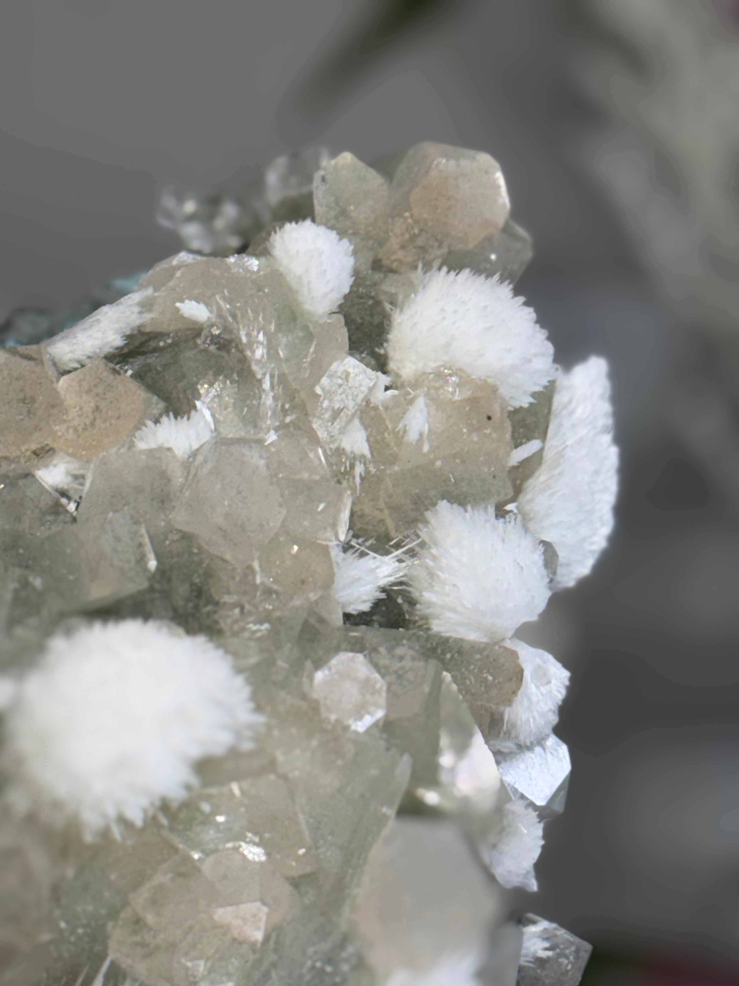 Yellow and Green Zoned Apophyllite with Mordenite