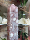 Pink Flower Agate Tower M702