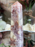 Pink Flower Agate Tower M704