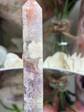 Pink Flower Agate Tower M704