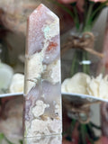 Pink Flower Agate Tower M704