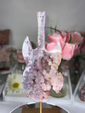 Pink Amethyst Guitar Carving A10209